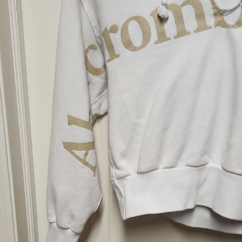 Abercrombie & Fitch White Hoodie Sweater XS - Picture 4 of 9